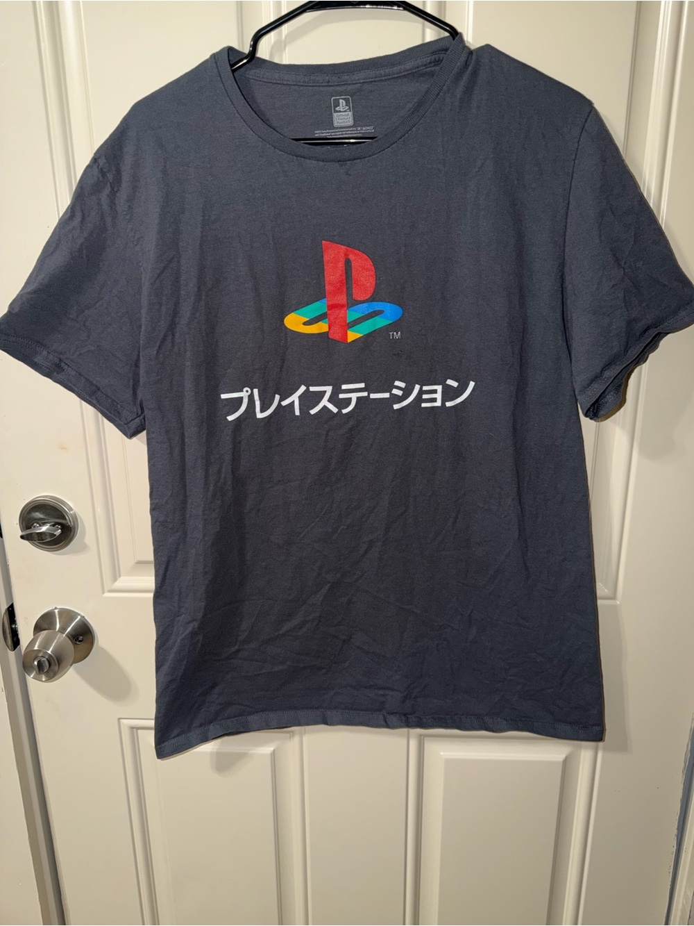 Sony PlayStation Multicolor Logo Tee in Black